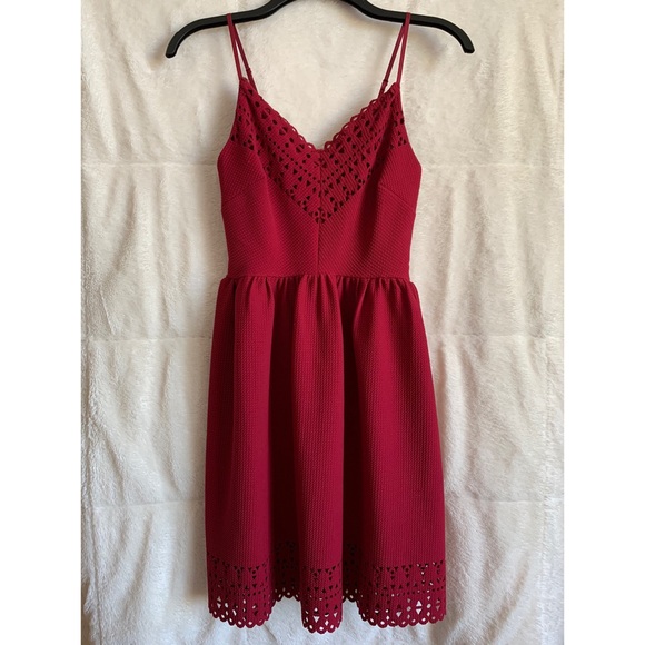 Three Pink Hearts Trixxi Dresses & Skirts - Red Strappy Dress